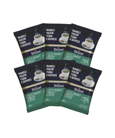 Shazel Mint Instant Turkish Coffee 100 Gr (100 Gr X 6 Pieces)