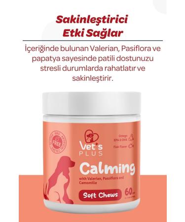 Vet's Plus Calming Chewable Tablets 60's (CALMING FOR CATS AND DOGS) - Buy Online on GoSupps.com