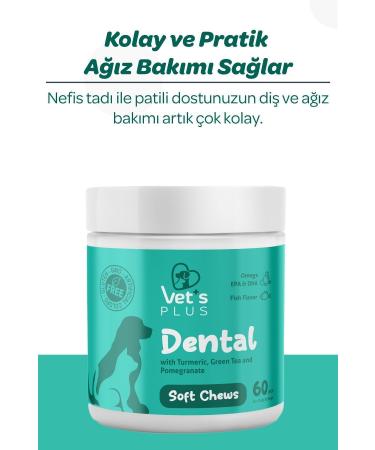 Vet's Plus Dental Chewable Tablets 60's (CATS AND DOGS CHINESE DENTAL CARE) - Buy Online on GoSupps.com