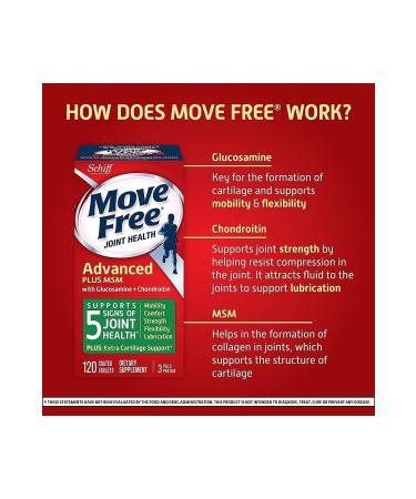 Schiff Move Free Advanced Plus Msm 120 Tablets