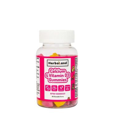 Herbaland Kids Calcium With Vitamin D3 60 Pieces (chewable form)