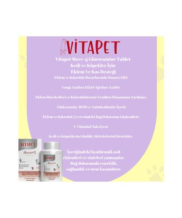 V TAPET Move+g Glucosamine Tablet (Joint and Muscle Support for Cats and Dogs) - Buy Online on GoSupps.com