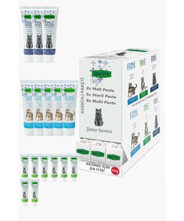 Sernely Cat Malt Advantageous Package (Multi Paste 8x100gr Sterile Paste 5x100gr Malt Paste 3x100gr)-1285