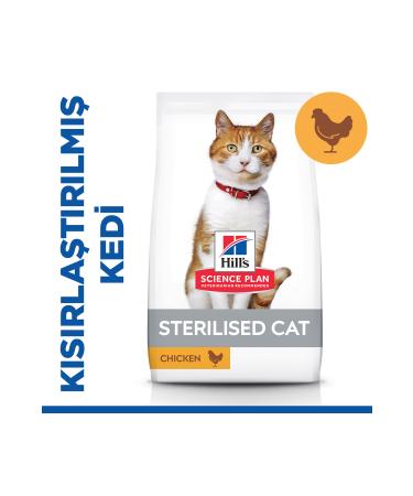 Hill's SCIENCE PLAN Chicken Sterilized Adult Cat Food 3 kg 2 Pieces