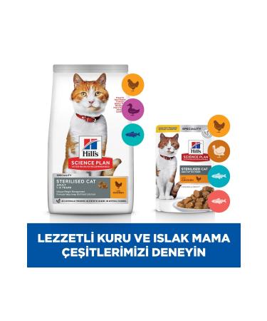 Hill's SCIENCE PLAN Chicken Sterilized Adult Cat Food 3 kg - Buy Online on GoSupps.com
