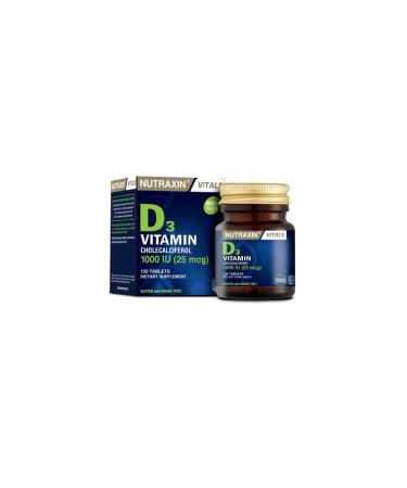 Nutraxin Vitamin D3 for Bone and Muscle Development 120 Tablets