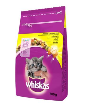 Whiskas Kitten Chicken Dry Cat Food 300 Gr