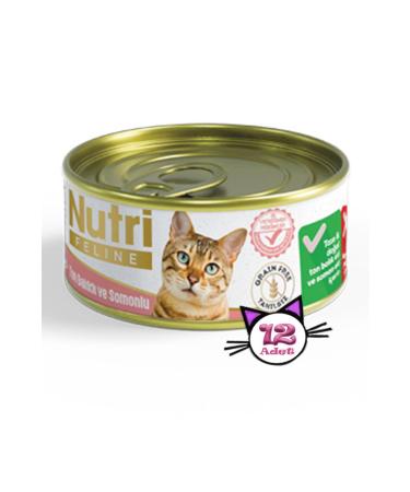 Nutri Feline 85gr Tuna Salmon Grain-Free 12pcs Wet Cat Food