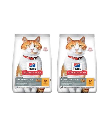 Hill's Sterilized Cat Food with Neutered Chicken 1.5 Kg 2 Pieces