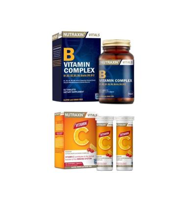 Ocean Nutraxin Vitamin C 28 Chewable Tablets + B Vitamin Complex 60 Tablets