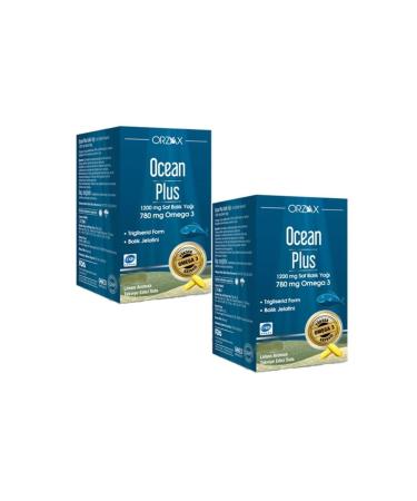Ocean Orzax Ocean Plus 1200 mg Fish Oil 30 Capsules 2 Pieces