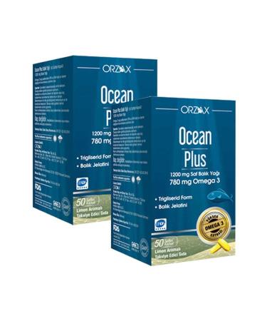 Ocean Plus 1200 Mg Omega3 Fish Oil 50 Capsules 2 Pieces