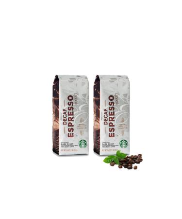 Starbucks Decaf Espresso Roast Coffee Beans 2 Pieces