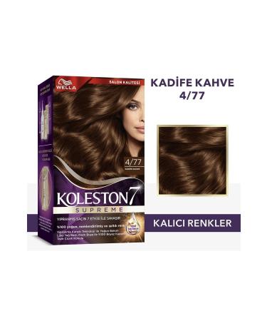 Wella Koleston Supreme Kit Hair Dye 4/77 Velvet Brown