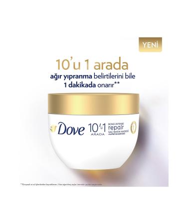 Dove 10 in 1 Hair Care Mask Bond Intense Repair 265 ml + Dual Phase Hair Serum 80 ml - Buy Online on GoSupps.com