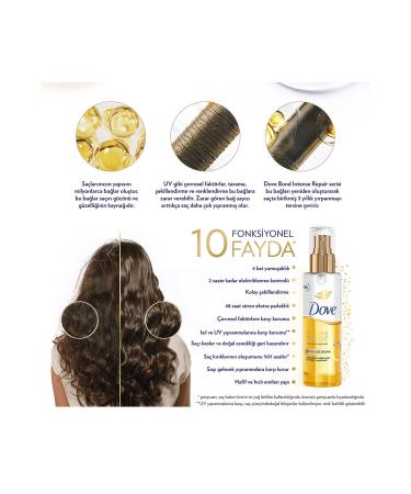 Dove 10 in 1 Hair Care Mask Bond Intense Repair 265 ml + Dual Phase Hair Serum 80 ml - Buy Online on GoSupps.com