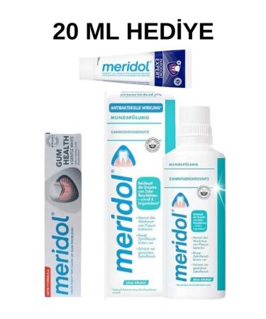 Meridol Gum Care & Gentle White Toothpaste 75 ml + Mouthwash 400 ml