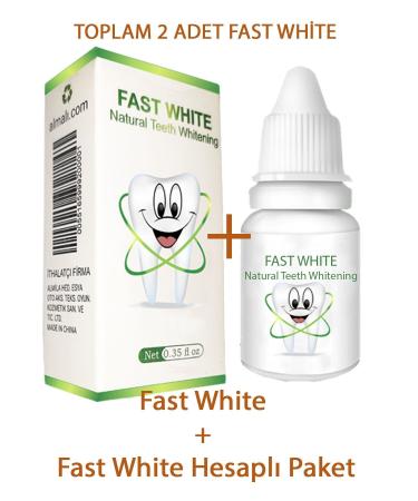 FAST WHITE NATURAL TEETH WHITENING Economical 10 Ml Teeth Whitening and Tartar Cleaning