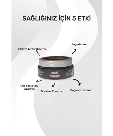 Gead Active Carbon Natural Teeth Cleaning Powder-50 Grams