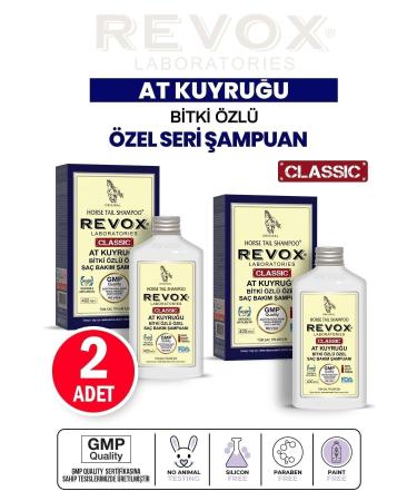 Revox Anti Hair Loss Horsetail Plant Essence Shampoo 400 Ml 2 Pieces