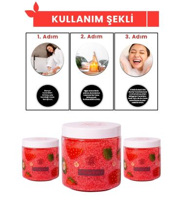 Happy Body Strawberry Scented Bath Salt 250ml - Buy Online on GoSupps.com