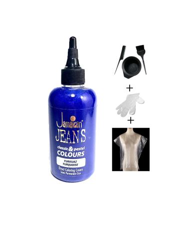 Jamaican Jean's Color Hair Dye Set Turquoise Blue Depa1007
