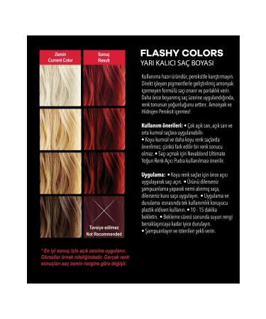 Flashy Colors Flashy Color Red 100ml Vegan Direct Applied Hair Dye - Buy Online on GoSupps.com
