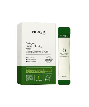 BIOAQUA Collagen Firming Sleeping Masks Set of 20 4 Ml X 20 Pcs