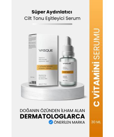 VAS.QUE Vasque Vitamin C Skin Serum Super Brightening Skin Tone Equalizing Serum 30ml