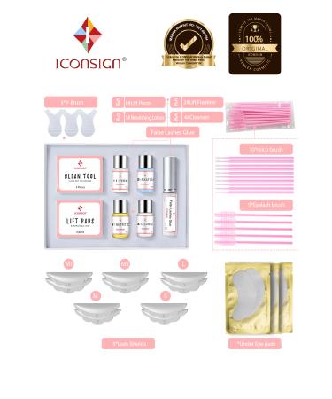 iconsign Lash Lift Eyelash Lifting Set Eyelash Perm Set Lash Lift (Full Set) - Buy Online on GoSupps.com