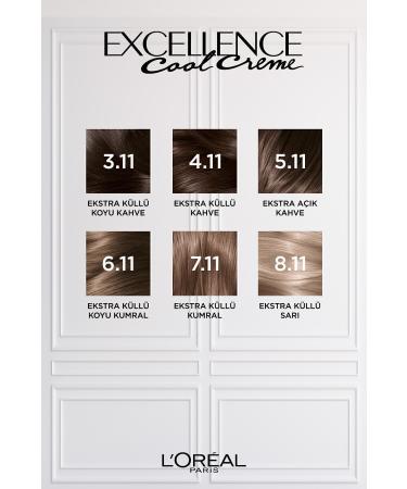 L'Oreal Paris L'or al Paris Excellence Cool Creme Hair Dye 7.11 Extra Ash Blonde - Buy Online on GoSupps.com