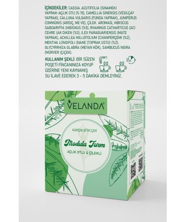 VELANDA Modula Form Herbal Tea Hunger Herb Strawberry Mixed Herbal Tea - Buy Online on GoSupps.com