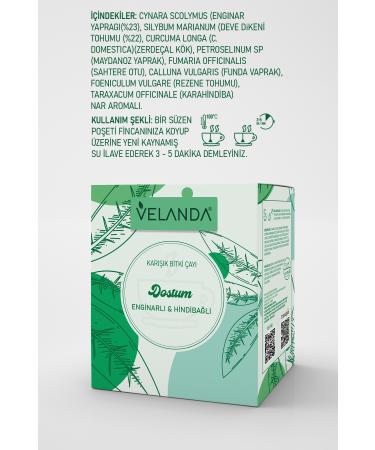 VELANDA My Friend Artichoke- Chicory Camel Thistle Mixed Herbal Tea - Buy Online on GoSupps.com