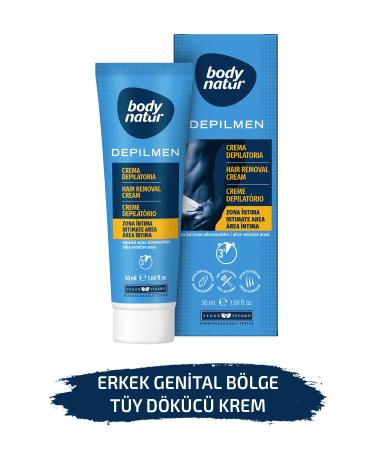 Body Natur Body Hair Removal Gel Red Fruit Scented Cream for All Skin Types - Hair Removal Gel Body 150ml
