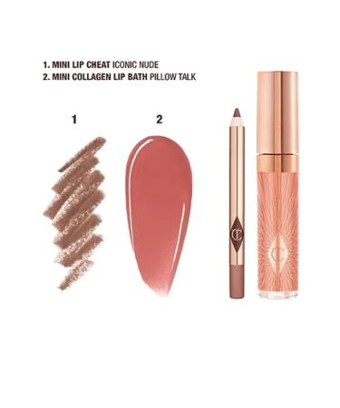 charlotte tilbury Glossy Nude Pink Duo Lip Pencil