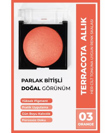Cocosh She Terracotta Blush 10 Gr 03 Orange Easy Distribution Non-Clumping Fine-Smooth Texture Vivid Look