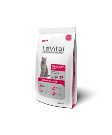 La Vital Salmon Premium Neutered Cat Food 1.5 Kg - 8 Pieces - Buy Online on GoSupps.com