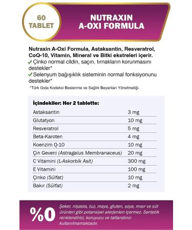 Nutraxin A-oxi Formula 60 Tablet 3-pack - Buy Online on GoSupps.com