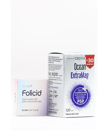 Ocean Extramag P5P Triple Combination and Folicid Folic Acid