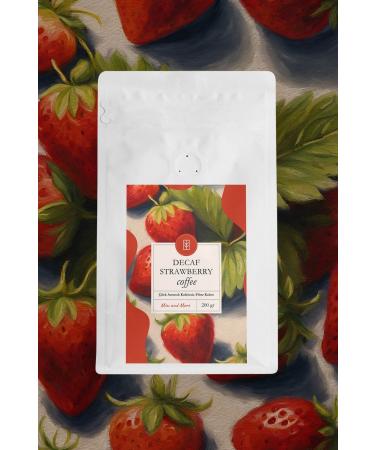 Mim and More Decaf Strawberry Coffee Decaffeinated Strawberry Flavored Coffee Beans 200 Gr - Buy Online on GoSupps.com