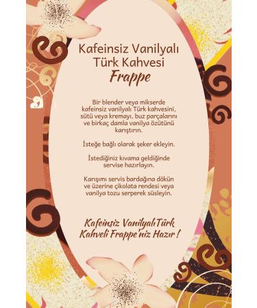 Mim and More Vanilla Decaf Turkish Coffee Vanilla Flavored Decaffeinated Turkish Coffee 150 Gr - Buy Online on GoSupps.com