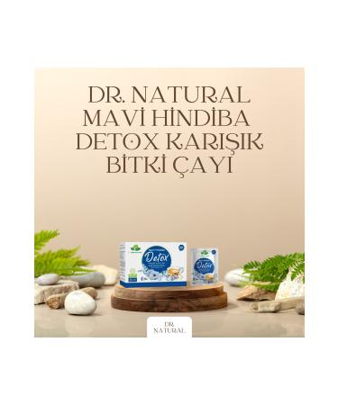 DRNATURAL Blue Chicory Detox Mixed Herbal Tea 30 Sachets Blue Chicory Detox Powder
