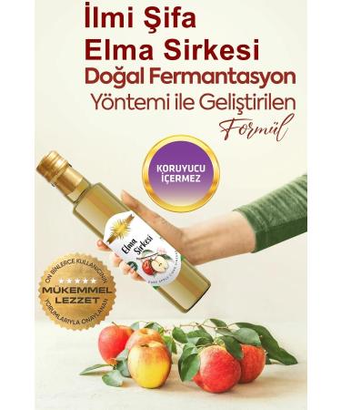 KNOWLEDGE OF HEALING Apple Cider Vinegar Vinegar Natural Fermented Pure And Additive 500 Ml - Buy Online on GoSupps.com