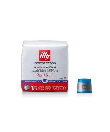 illy Iperespresso Lungo Capsule Coffee 18 Pieces