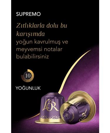 L'OR Supremo Intensity 10 Nespresso Compatible Capsule Coffee Opportunity Package 10 Pieces X 5 Packs - Buy Online on GoSupps.com