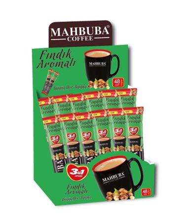 Mahbuba 3in1 Hazelnut Instant Coffee 48x17gr