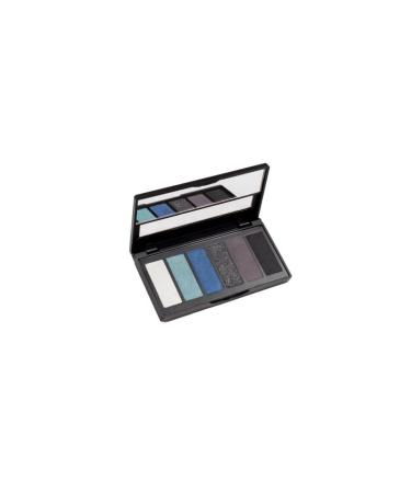 Aden Eyeshadow Palette ( 6 Colors ) ( 01 Black/Blue )