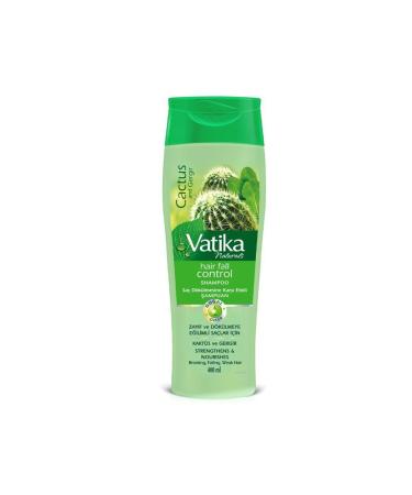 Vatika Naturals Cactus & Gergir Essence Shampoo 400ml - Herbal Formula Against Hair Loss
