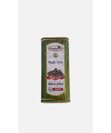 Karabacak Olive JUMBO XS SIZE OIL SELE BLACK OLIVE 1 KG TIN BOX