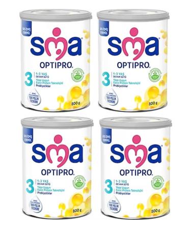 SMA Mama Optipro 3 Follow-On Milk 1-3 Years - 4 X 800 G